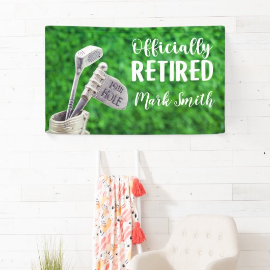 Golf-Pensionierung Banner (Insitu)