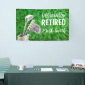 Golf-Pensionierung Banner (Messeveranstaltung)