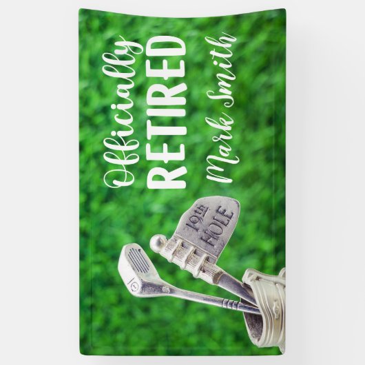 Golf-Pensionierung Banner (Vertikal)