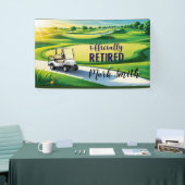 Golf-Pensionierung Banner (Messeveranstaltung)