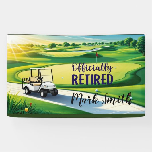 Golf-Pensionierung Banner (Horizontal)