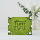 GOLF PENSIONSPARTY auf dem Grün Postkarte (Stehend Vorderseite)