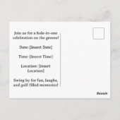 GOLF PENSIONSPARTY auf dem Grün Postkarte (Rückseite)