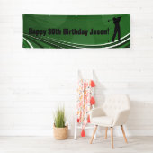 Golf Personalisiert Birthday Banner (Insitu)