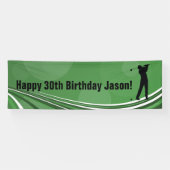Golf Personalisiert Birthday Banner (Horizontal)