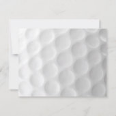 Golf Personalisiert Mitteilungskarte (Rückseite)