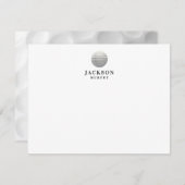 Golf Personalisiert Mitteilungskarte (Vorne/Hinten)