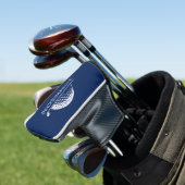 Golf Personalisiert Name Navy Blue Putter Headcover (In Situ)
