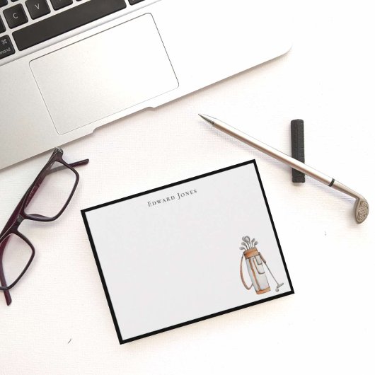 Golf personalisiert Note Card Dankeskarte