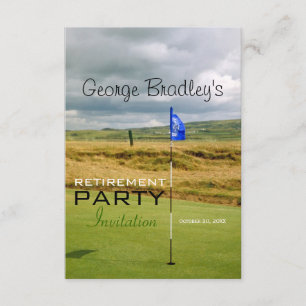 Golf-personalisierte Ruhestands-Party Einladung