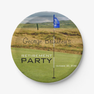 Golf-personalisiertes Pappteller