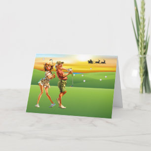 GOLF Persönliche oder geschäftliche Weihnachten Karte