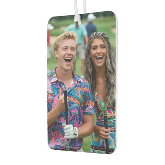 Golf Photo Customize Personalize Autolufterfrischer (Links)