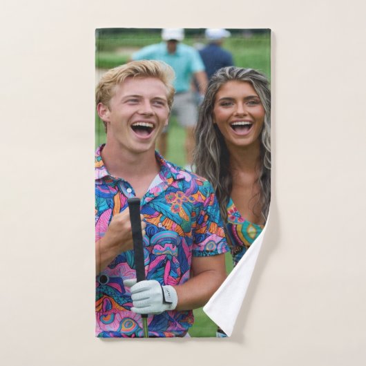 Golf Photo Customize Personalize Badhandtuch Set (Handtuch)