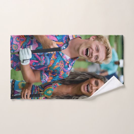 Golf Photo Customize Personalize Badhandtuch Set (Handtuch)