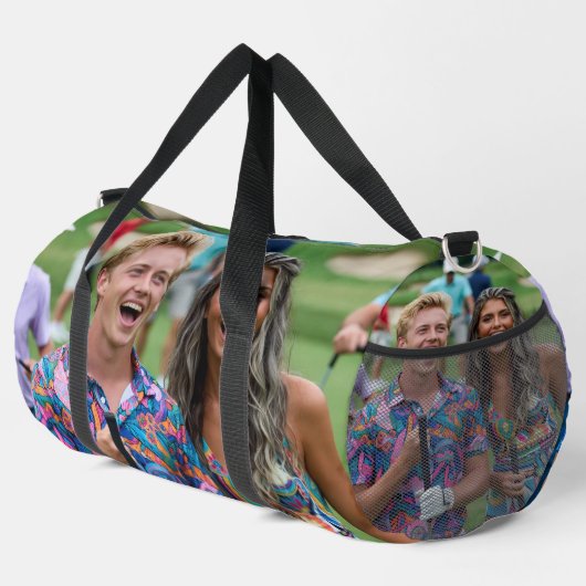 Golf Photo Customize Personalize Duffle Bag (Rechte Ecke)