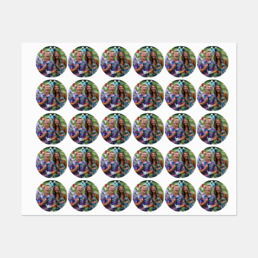 Golf Photo Customize Personalize Etiketten (Blatt)