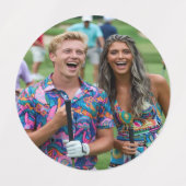 Golf Photo Customize Personalize Etiketten (Design 1)