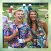 Golf Photo Customize Personalize Fensteraufkleber (Blatt 3)