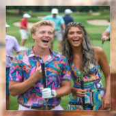 Golf Photo Customize Personalize Fensteraufkleber (Blatt 2)