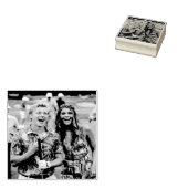 Golf Photo Customize Personalize Gummistempel (Stempel)