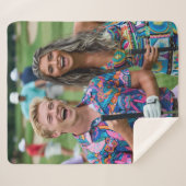 Golf Photo Customize Personalize Sherpadecke (Vorderseite (Horizontal))