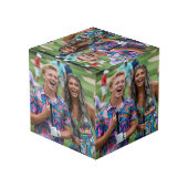 Golf Photo Customize Personalize Würfel (Rückseite Schrägansicht)