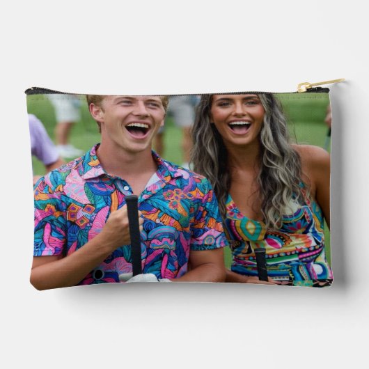 Golf Photo Customize Personalize Zubehörtasche (Rückseite)