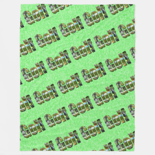 Golf Picture Logo, groß Fleecedecke