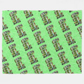 Golf Picture Logo, groß Fleecedecke (Vorderseite (Horizontal))
