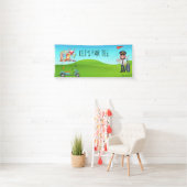 Golf Pilot Lass Par Tee Banner (Insitu)