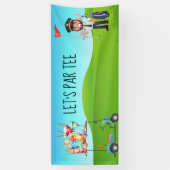 Golf Pilot Lass Par Tee Banner (Vertikal)