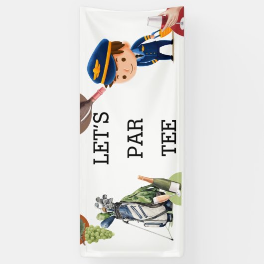 Golf Pilot Par T-Shirt Banner (Vertikal)