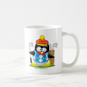 Golf-Pinguin Kaffeetasse