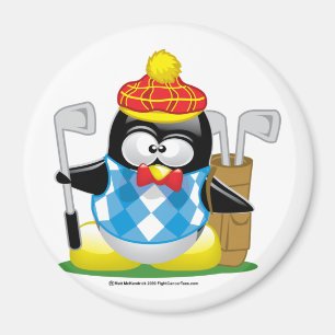 Golf-Pinguin Magnet