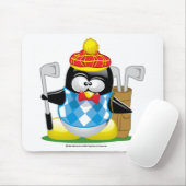 Golf-Pinguin Mousepad (Mit Mouse)