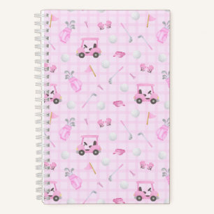 Golf Pink Notizblock