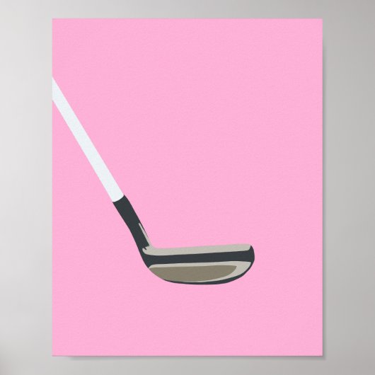 Golf Pink Poster (Vorne)