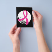 Golf Pink Ribbon Brustkrebs Bewusstsein Flyer (Gruppe)