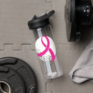 Golf Pink Ribbon Brustkrebs Bewusstsein Trinkflasche
