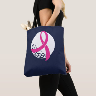 Golf Pink Ribbon Brustkrebsbewusstsein Tasche
