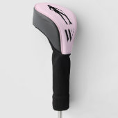 Golf Pink Sport Monogram Golf Headcover (angewinkelt)