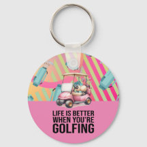 Golf Pink Thema für Frauen Golfer Party