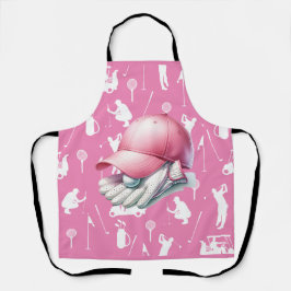 Golf Pink Themed Schürze