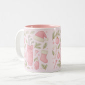 Golf Pink zum Thema Golfen für Frau Golfer Zweifarbige Tasse (Vorderseite Links)