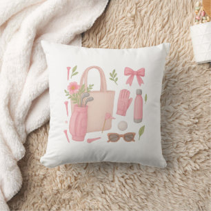 Golf Pink zum Thema Lady Golfer Lieben Golfen Kissen