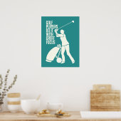 GOLF PLAYER, benutzerdefiniertes Poster (Küche)