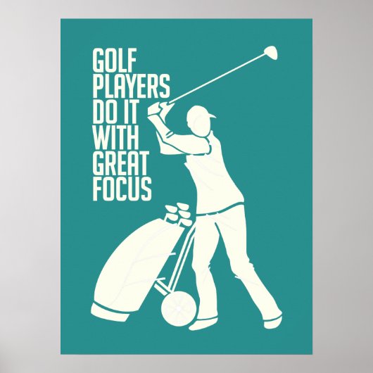 GOLF PLAYER, benutzerdefiniertes Poster (Vorne)