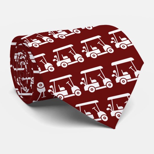 Golf Player Cart Red Krawatte (Gerollt)