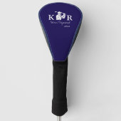 Golf Player Classic Monogram Golfer Blue Headcover (Vorderseite)